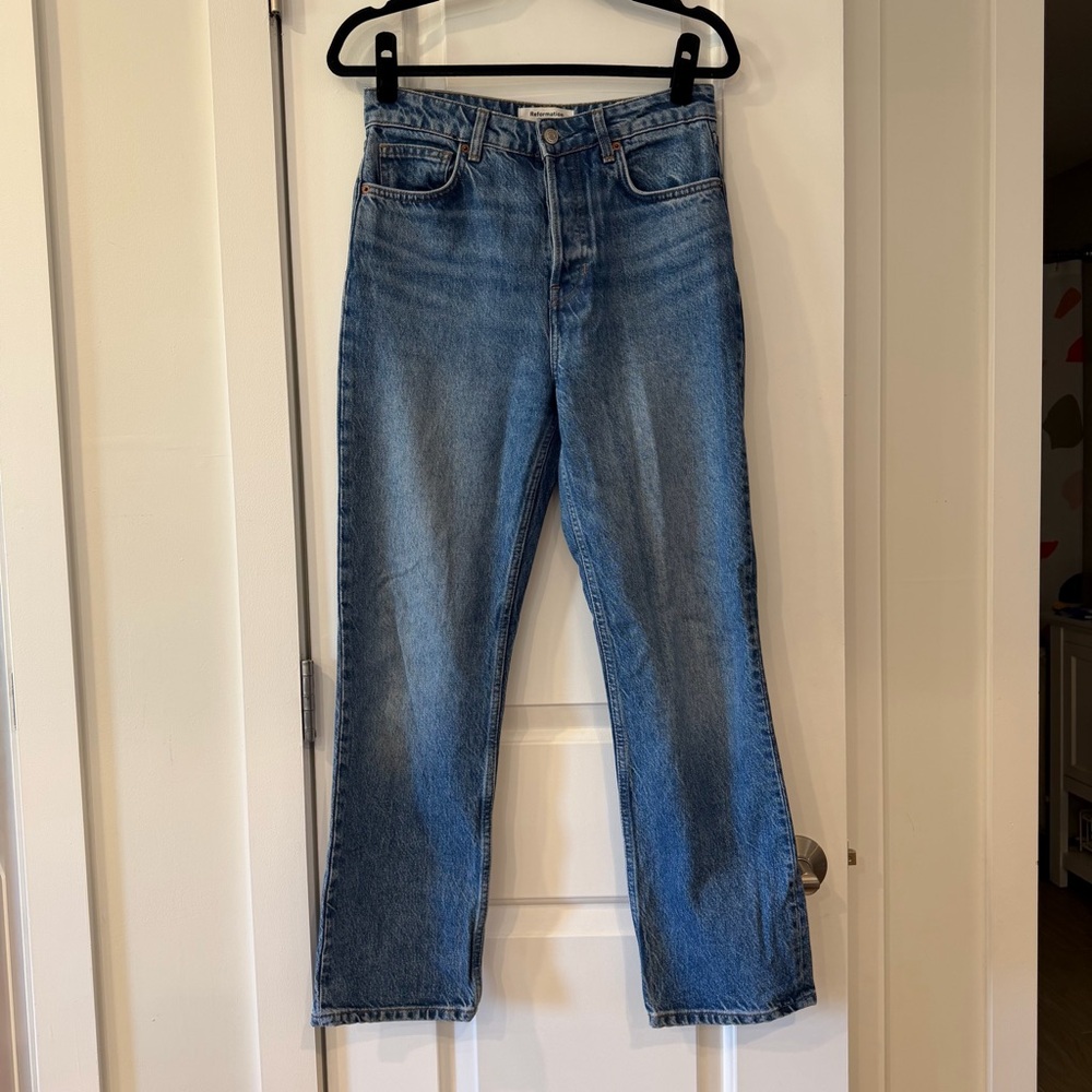 REFORMATION Cynthia High Rise straight jeans - Picture 3 of 6